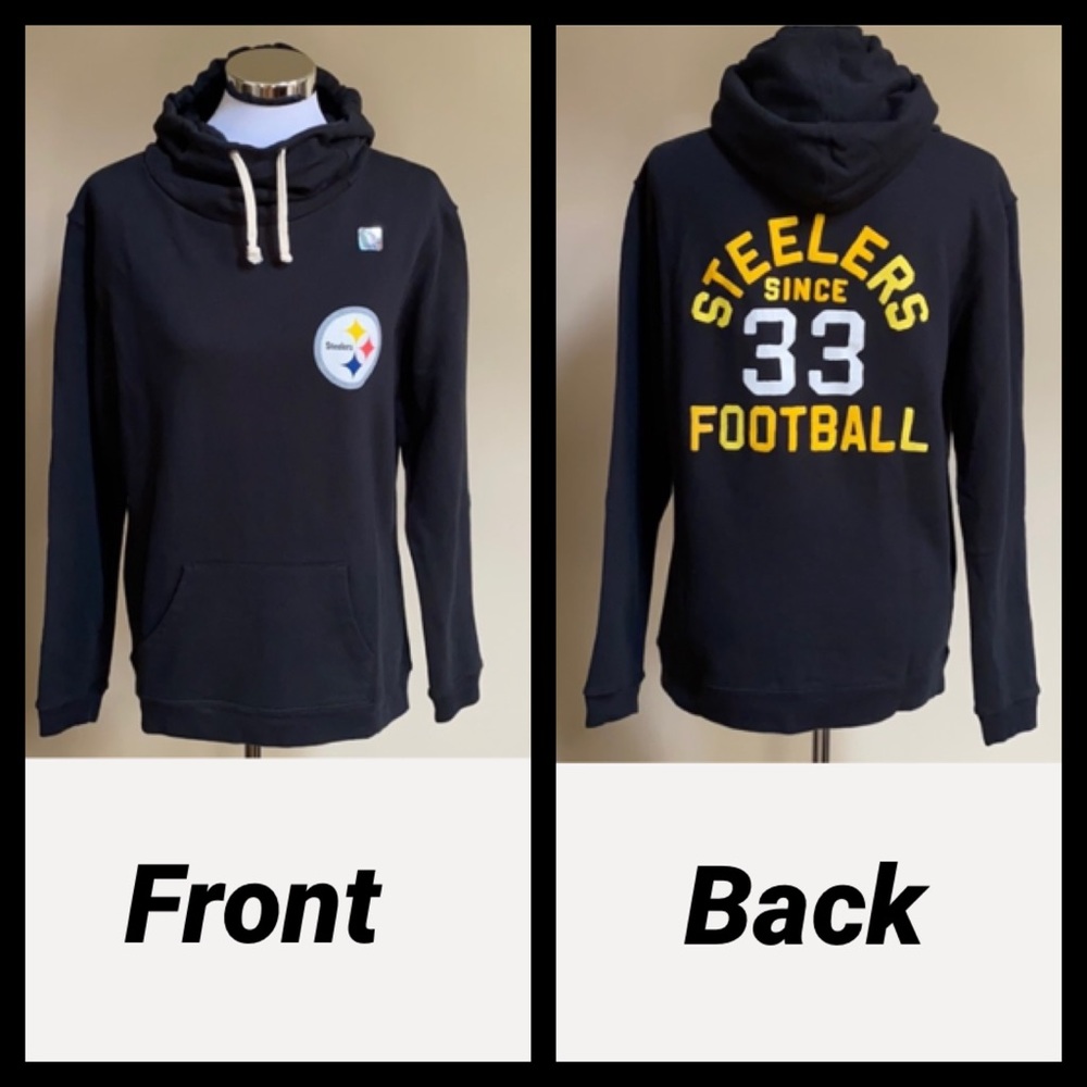 NWT Steelers Cowl Neck Hoodie